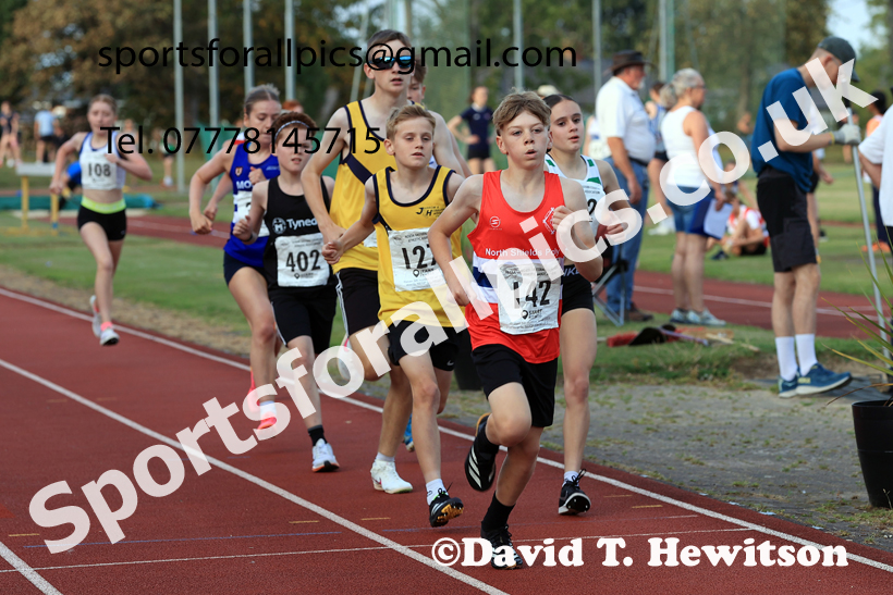 800 metres, 2025 NEGP No 6 Monkton, Wednesday, August 13th.  Photo: David T. Hewitson/Sports for All Pics